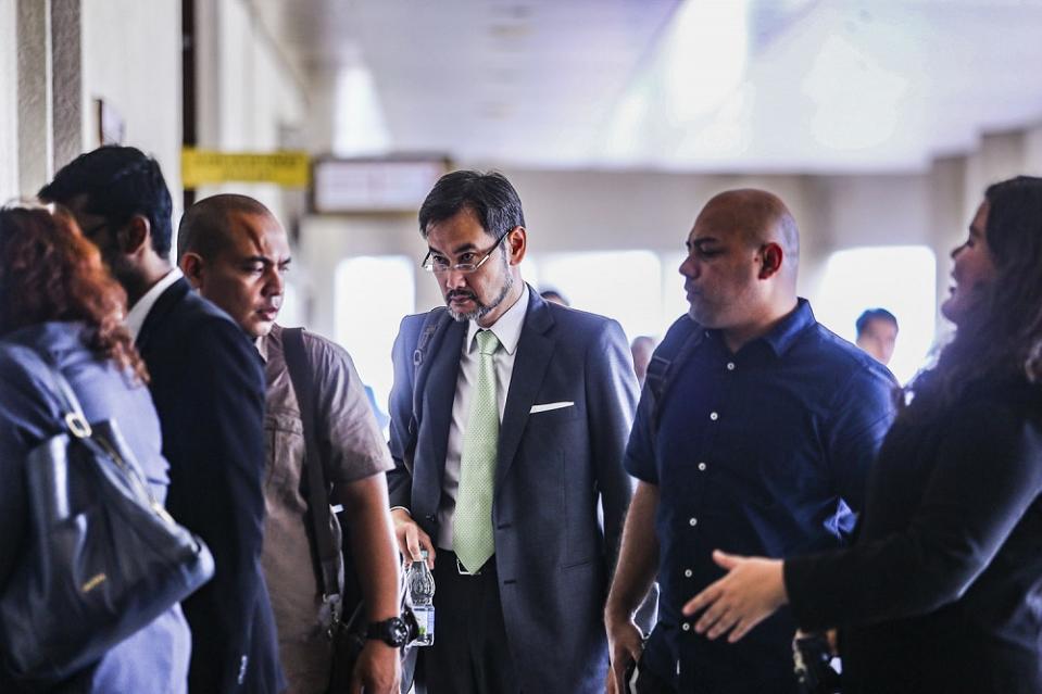 Former CEO of Terengganu Investment Authority Datuk Shahrol Azral Ibrahim Halmi is pictured at the Kuala Lumpur High Court September 24, 2019. — Picture by Hari Anggara