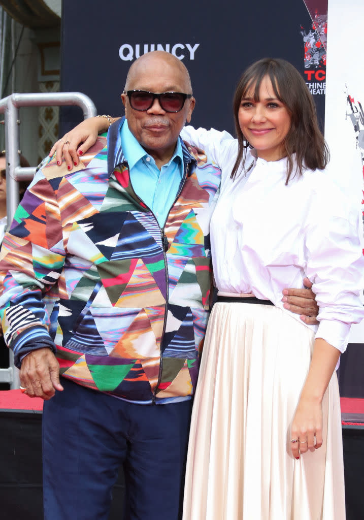 Quincy and Rashida Jones