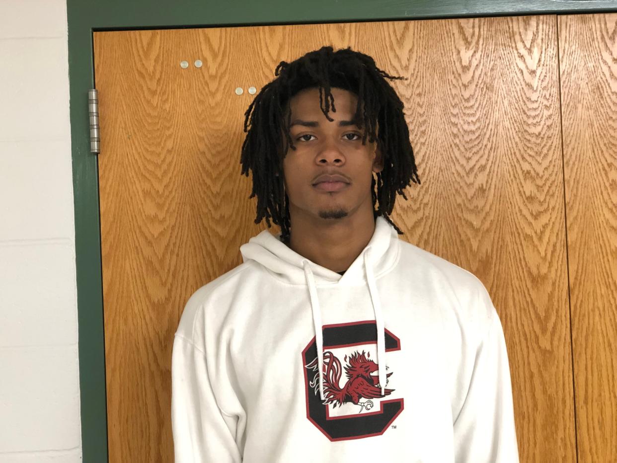 Chambers High forward and 2022 South Carolina basketball signee Daniel Hankins-Sanford participated in the Hoop State Network's Last Dance All-Star Game on Saturday, April 16, 2022, at Raleigh's Enloe High School.