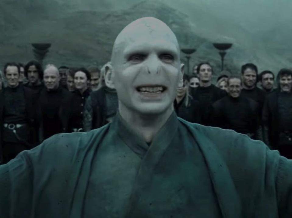 Ralph Fiennes as Voldemort in "Harry Potter and the Deathly Hallows: Part 2."