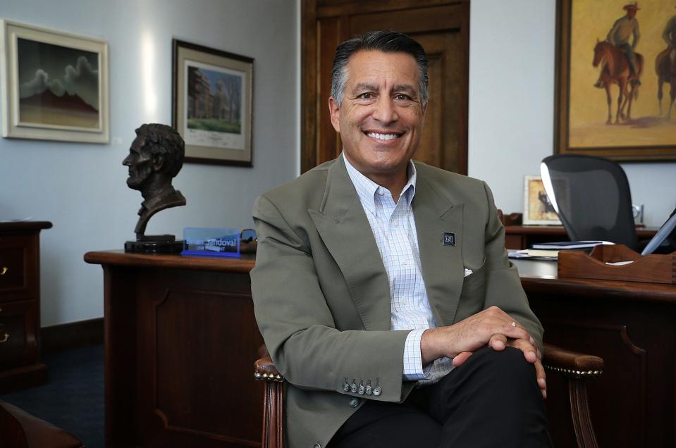 Brian Sandoval described the state of Nevada’s women’s sports facilities when he became president in 2020 as “unacceptable.”