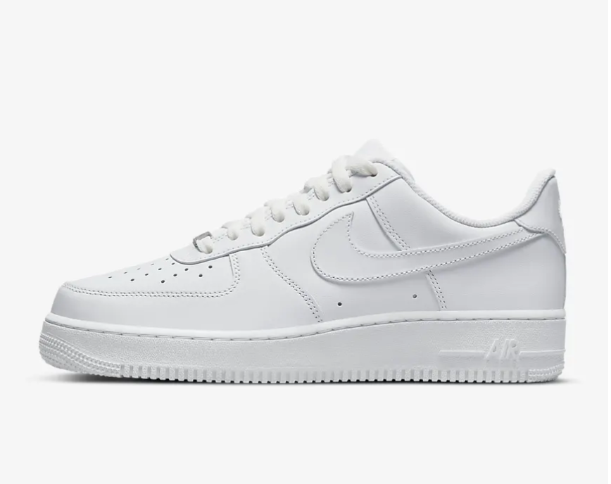 White Nike Air Force 1 '07 on a white background