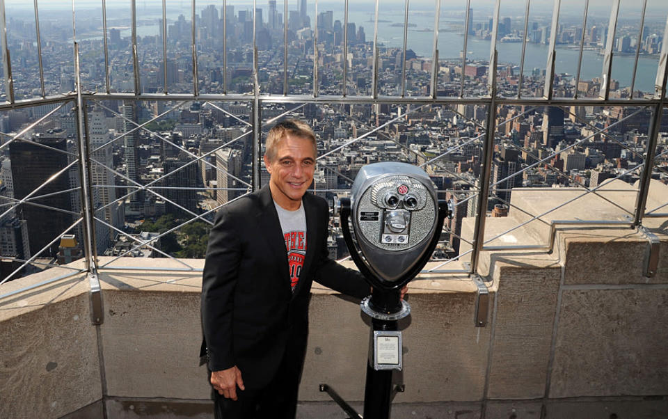 Tony Danza headed high above Manhattan, to the top of the Empire State on Wednesday. The New York native made the 102-story trip to promote his new book, <i>I’d Like to Apologize to Every Teacher I’ve Ever Had</i>, which chronicles his year-long gig teaching high school English in inner-city Philadelphia. (9/14/2012)