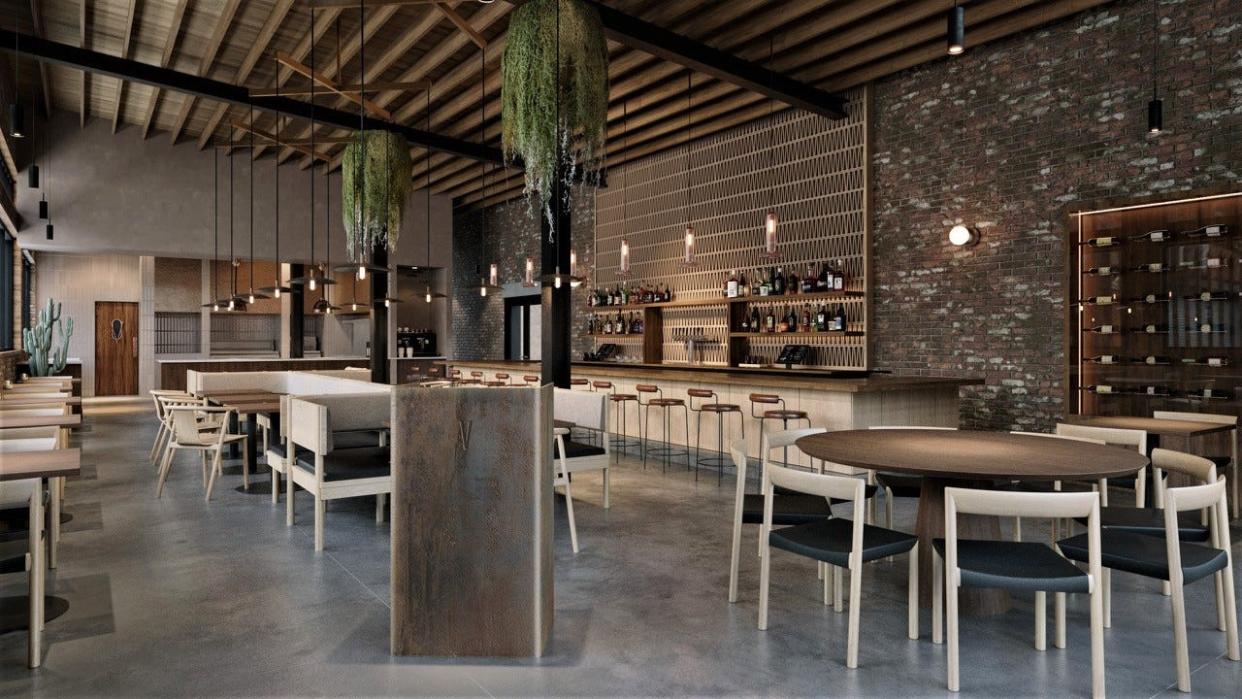 Vecino, designed with a minimalist feel evocative of trendy restaurants in Mexico City, is slated to open November 2023. The restaurant is being outfitted by Detroit-based interior design studio Midwest Common.