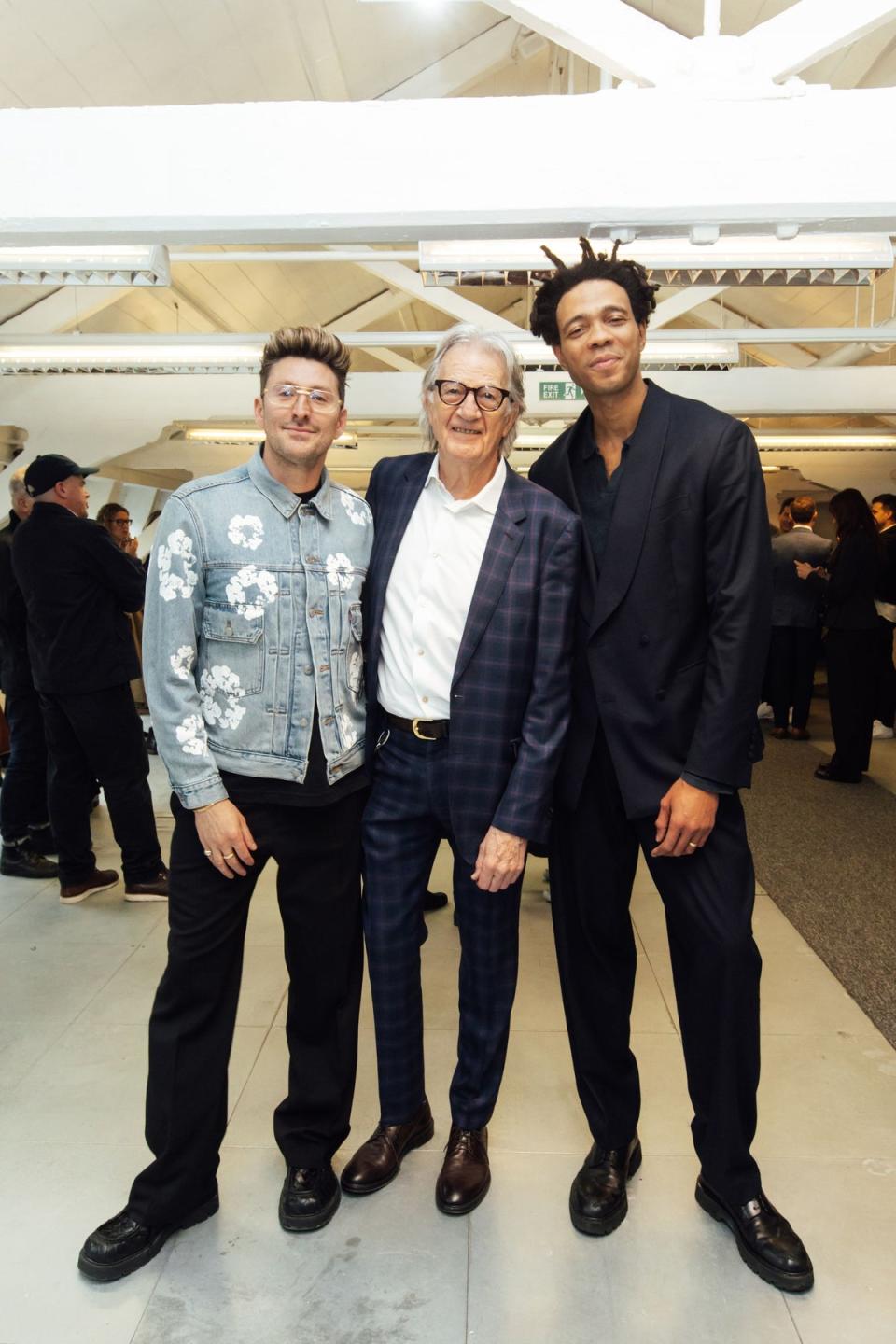 Sir Paul Smith with Studio Smithfield mentors Charlie Casely-Hayford and Henry Holland (Jennifer Moyes)