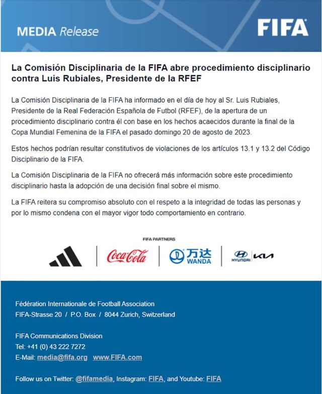 Artículo 13 del código disciplinario de la fifa