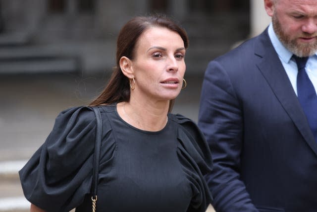 Coleen Rooney leaves court