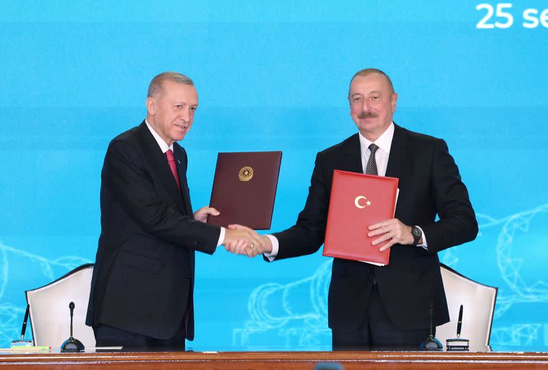 Turkish President Tayyip Erdogan visits Nakhchivan