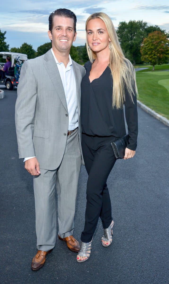 Vanessa Trump has filed for divorce from Donald Trump Jr. after nearly 13 years of marriage. The divorce was listed as "uncontested," meaning the split was amicable, in Manhattan Supreme Court. The reason for the split however was not made clear. They were married at the Mar-a-Lago estate in Palm Beach and have five children together, two daughters and three sons born between in ages from 11 to 4 years old.