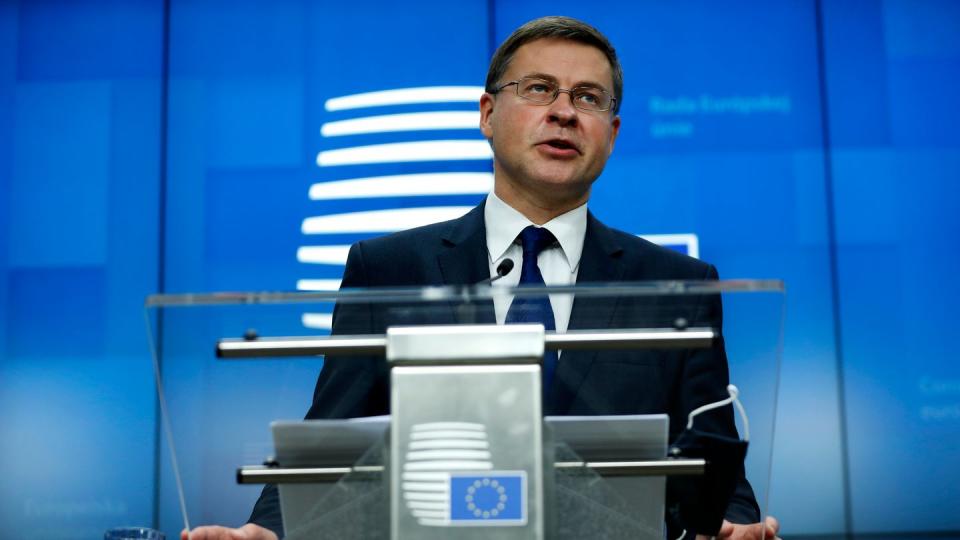 EU-Handelskommissar Valdis Dombrovskis.