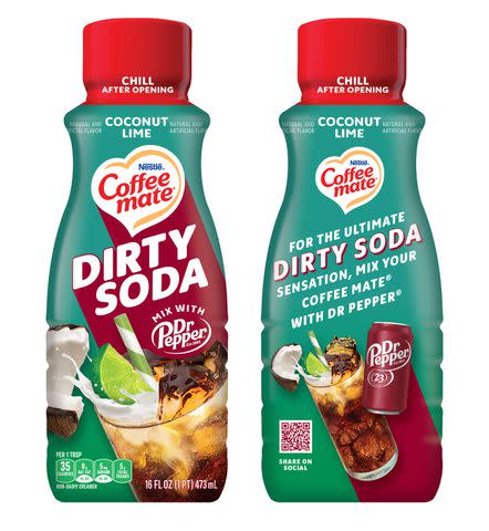 <p>Coffee Mate</p> Coffee Mate's limited-edition dirty soda creamer