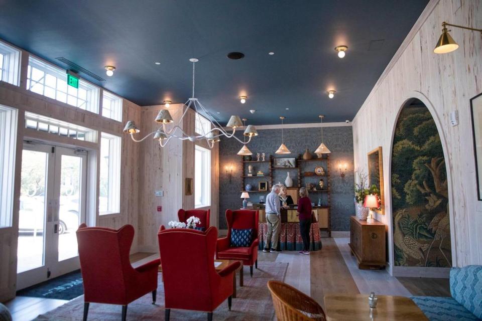 An inside look at The George Hotel and the attached Independent Restaurant on Front Street in Georgetown, S.C. The fifty-six room boutique hotel sits over looking the Georgetown Harbor waterfront and has a distinct low-country style. March 14, 2024. JASON LEE/JASON LEE