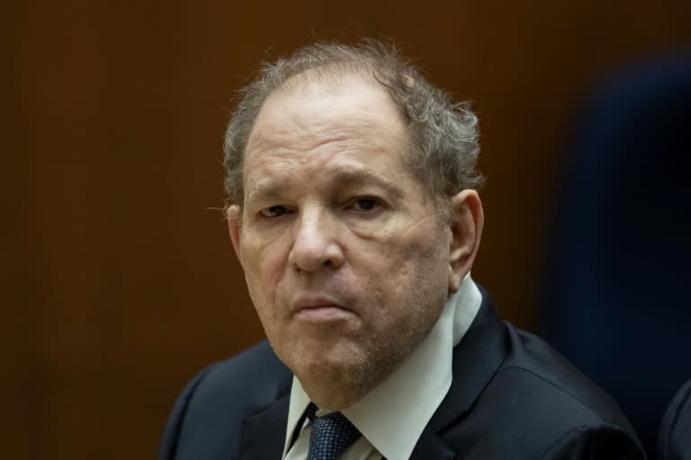 Harvey Weinstein was convicted in February 2020 of rape and sexual assault by a court in New York and later sentenced to 23 years in prison (ETIENNE LAURENT)