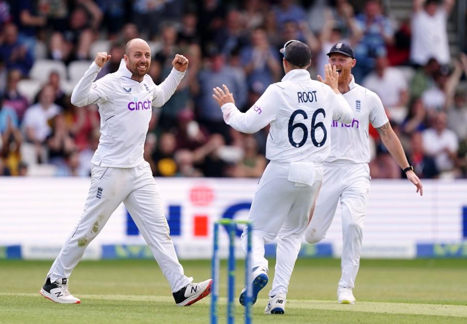 Jack Leach has helped put England in a strong position (Mike Egerton/PA) (PA Wire)