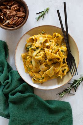 One-Pot Cajun Pumpkin Alfredo Pasta