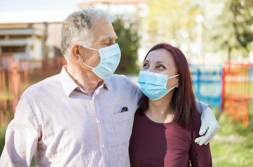   <span class="attribution"><a class="link " href="https://www.shutterstock.com/image-photo/olderly-couples-protective-masks-gloves-walking-1708755397" rel="nofollow noopener" target="_blank" data-ylk="slk:vladaphotowiz/Shutterstock;elm:context_link;itc:0;sec:content-canvas">vladaphotowiz/Shutterstock</a></span>