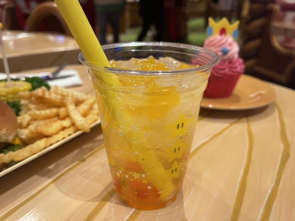 The sweetness of this star-themed soda was the perfect accompaniment to the savory menu items. (Photo: Carly Caramanna)