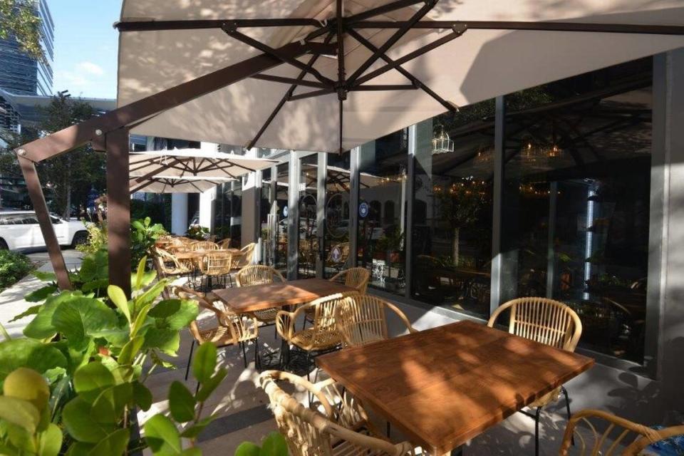 Outdoor seating is available at Ojo De Agua Miami, as are takeout and delivery options.