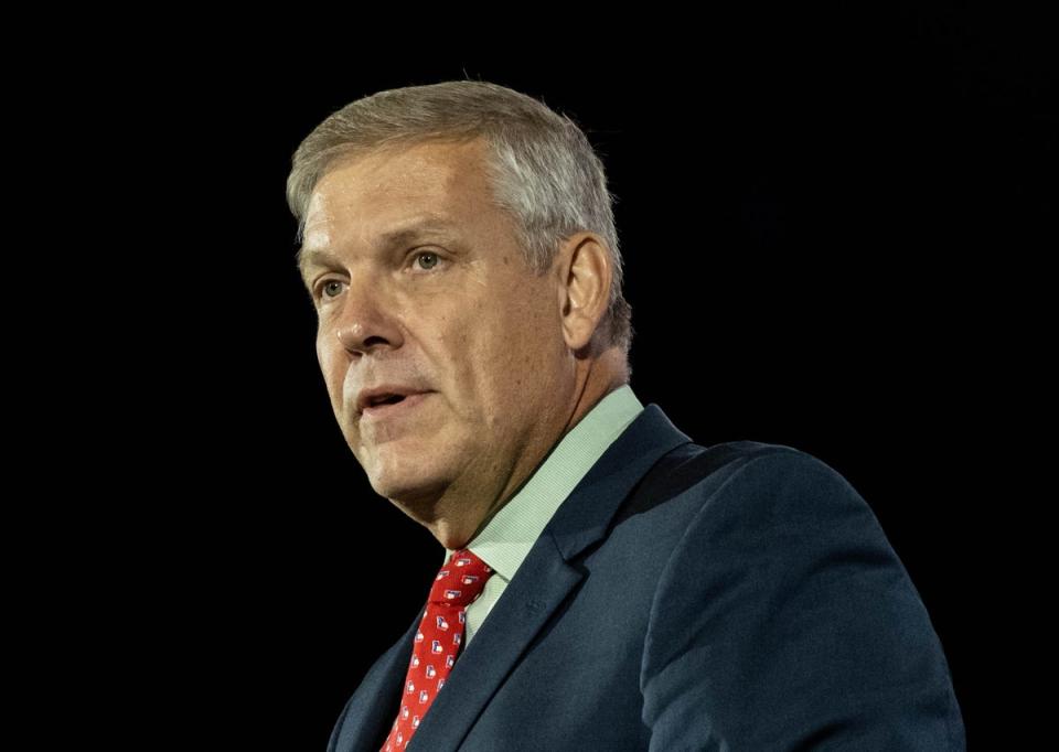 Chairman Barry Loudermilk of Georgia speaking at the ‘Road to Majority’ conference in 2022 (Getty Images)