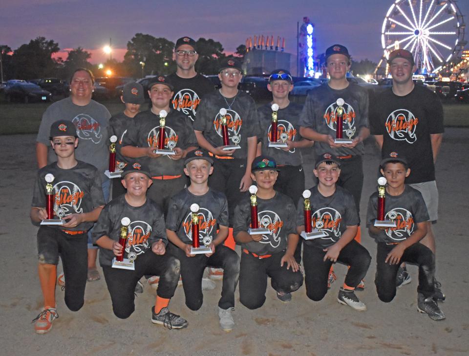 The Village, based out of Quincy, battled to a hard earned co-championship of the Branch County Fair 12u baseball tournament