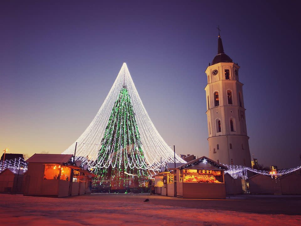 Impresionante árbol navideño