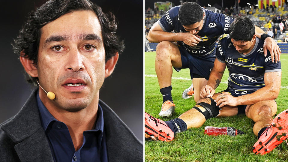 Johnathan Thurston, pictured here during the NRL preliminary final between the Eels and Cowboys.