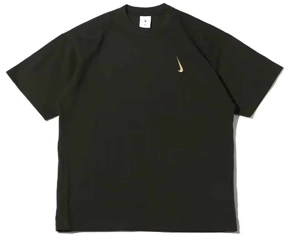 black t-shirt with nike logo
