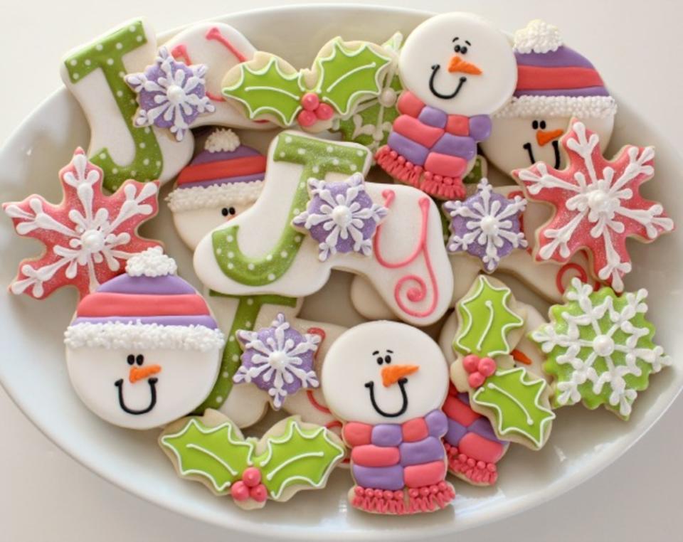 <p>Glorious Treats</p><p>Festive cookies with a fun design and color scheme.</p><p><strong>Get the recipe: <a href="https://www.glorioustreats.com/joy-christmas-cookies/" rel="nofollow noopener" target="_blank" data-ylk="slk:Joyful Christmas Cookies;elm:context_link;itc:0;sec:content-canvas" class="link ">Joyful Christmas Cookies</a></strong></p><p><strong>Related: <a href="https://www.yahoo.com/lifestyle/200-christmas-cookie-ideas-family-182503642.html" data-ylk="slk:200+ Christmas Cookies;elm:context_link;itc:0;sec:content-canvas;outcm:mb_qualified_link;_E:mb_qualified_link;ct:story;" class="link  yahoo-link">200+ Christmas Cookies</a></strong></p>