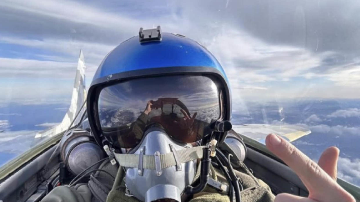 Vladyslav Zalistovskyi, a MiG-29 pilot. 