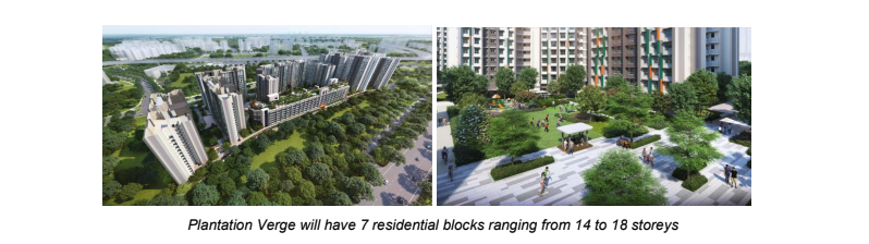 Artist's impression of the Plantation Verge HDB BTO project.