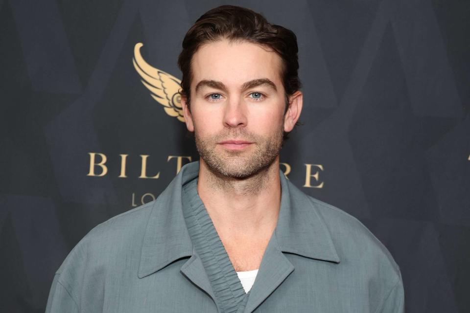 <p>Monica Schipper/Getty </p> Chase Crawford attends the 2024 Astra TV Awards at Millennium Biltmore Hotel Los Angeles