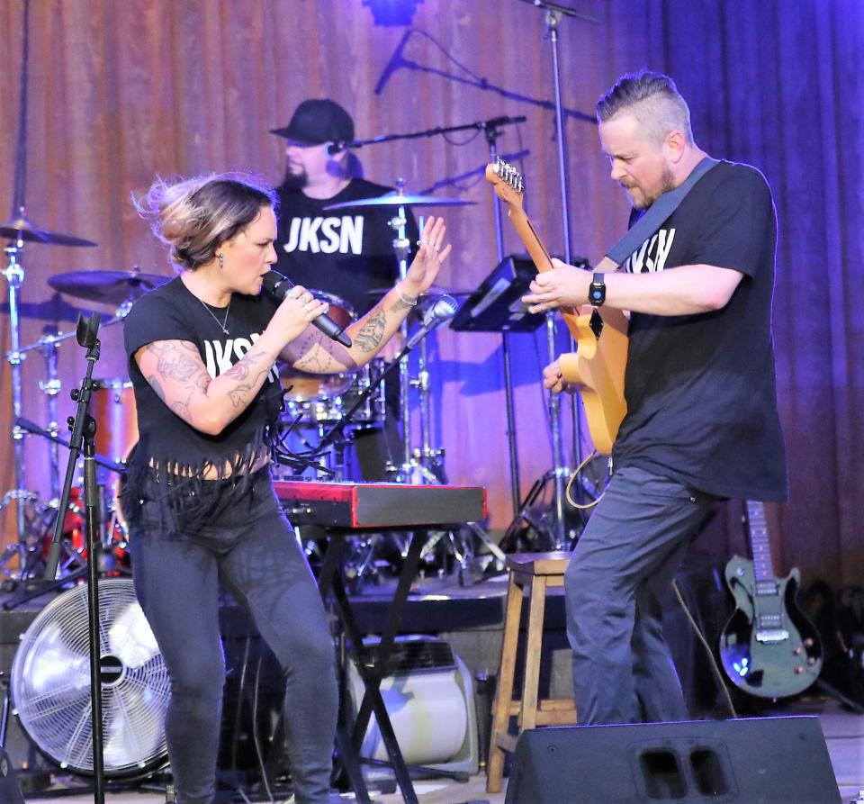 Jackson native, Lauren 'LoLo" Prichard, and her band performed at the AMP in Jackson on Friday, July 29, 2022.