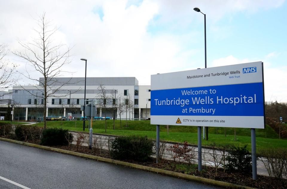 Tunbridge Wells Hospital (Gareth Fuller/PA) (PA Archive)