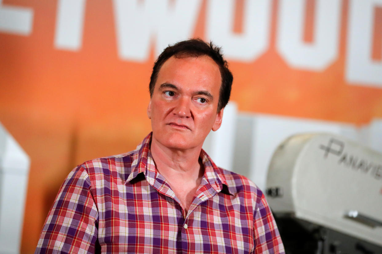 Director Quentin Tarantino poses for a picture as he takes part in a photo call for his movie "Once Upon a Time in Hollywood" in Beverly Hills, California, U.S. July 11, 2019. REUTERS/Mike Blake