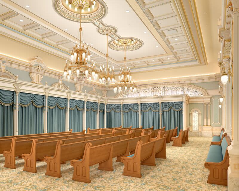 Salt Lake Temple renovation interior