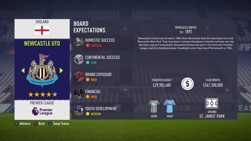 How much youve got to spend on transfers and wages plus advice on where exactly it needs to be invested in FIFA 18