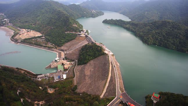 連續2個颱風為北台灣帶來豐沛雨水，石門水庫大進補。（圖／翻攝自水利署提供）