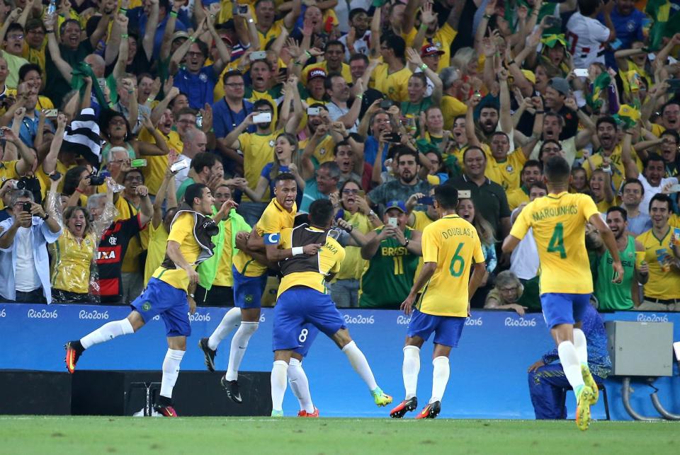 <p>Brazil beat Germany to claim the Olympic gold and exorcise their demons from the past. Neymar, who missed the fateful World Cup semi-final loss against Germany two years back, helped his team edge past Germany 5-4 in the penalties this time. </p>