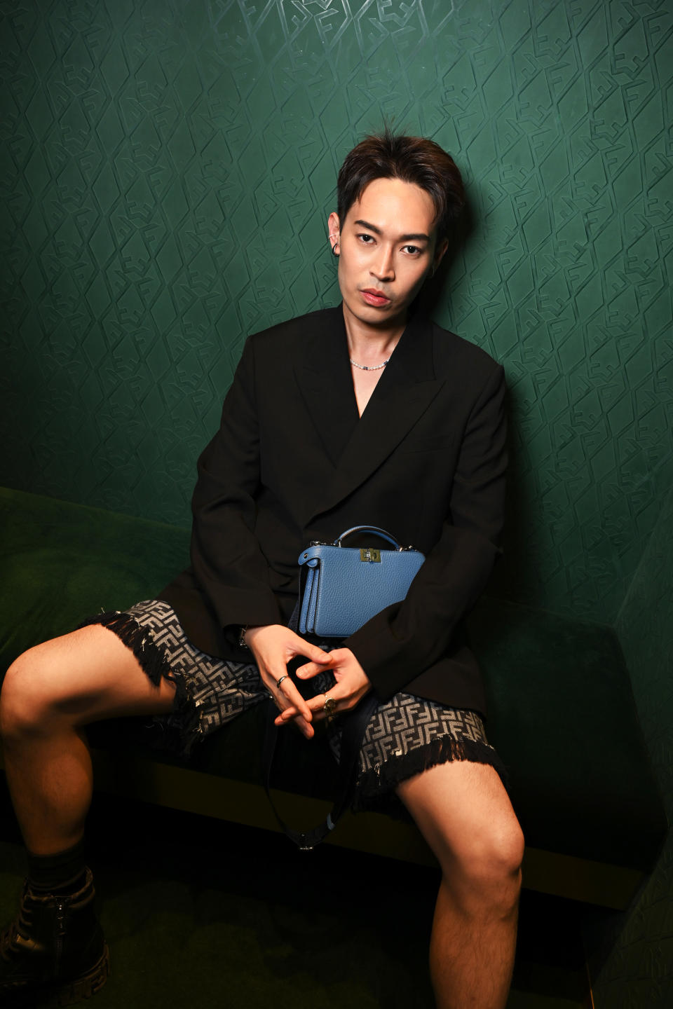 Entrepreneur Jack Wang at Fendi's first standalone men's boutique at Takashimaya Shopping Centre. (PHOTO: Fendi)