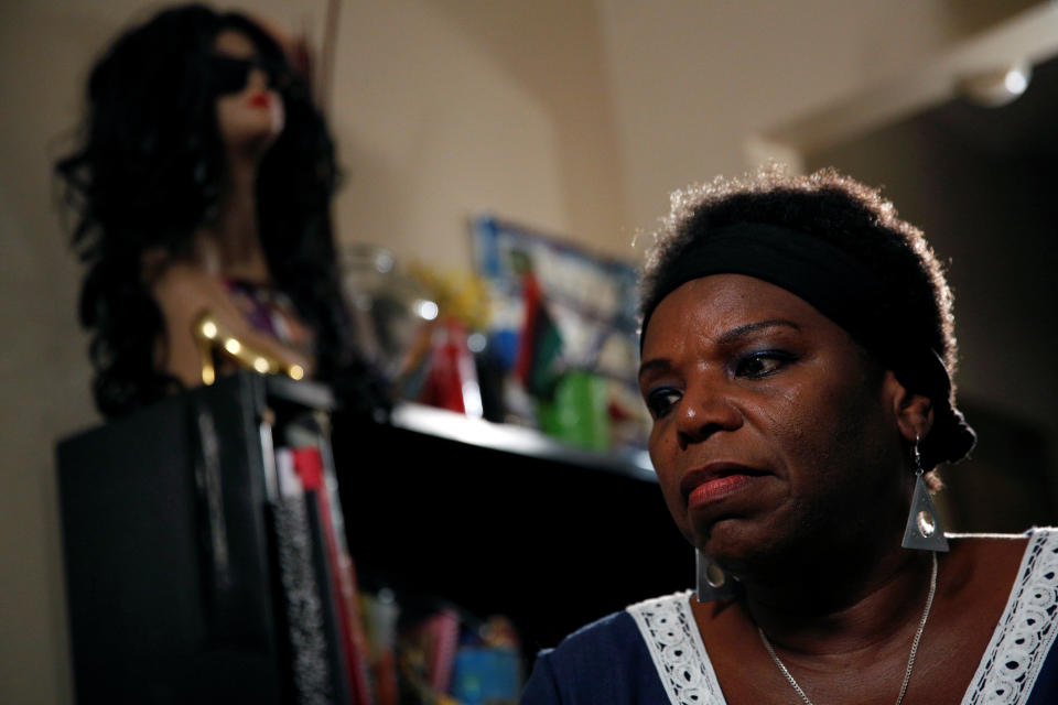 Tanya Walker, a 53-year-old transgender woman, activist and advocate, gives an interview at her apartment in New York City on Sept. 7, 2016. Walker had lung cancer and was coughing up blood, but she said her emergency room doctor kept asking about her genitals. "It seemed like they weren't going to treat me unless I told them what genitals I had," Walker said about her 2013 experience in a Department of Veterans Affairs hospital in New York. "I felt cornered." She experienced the stigma shared by many transgender people. The same rejection they confront at home and in society can often await them in the doctor's office, where many report being harassed, ridiculed or even assaulted.