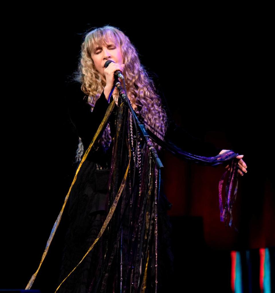 Stevie Nicks weaves her magical spell on the crowd as she performs at Raleigh, N.C.’s PNC Arena, Friday night, May 12, 2023.