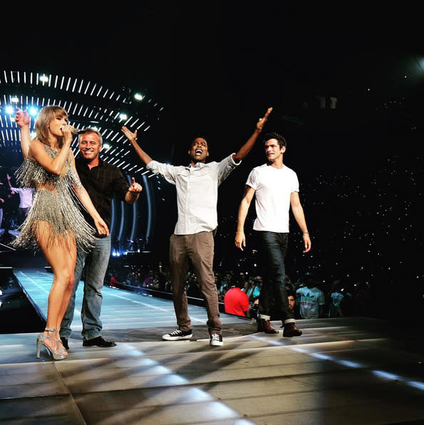 Taylor Swift, Matt LeBlanc, Chris Rock, and Sean O’Pry