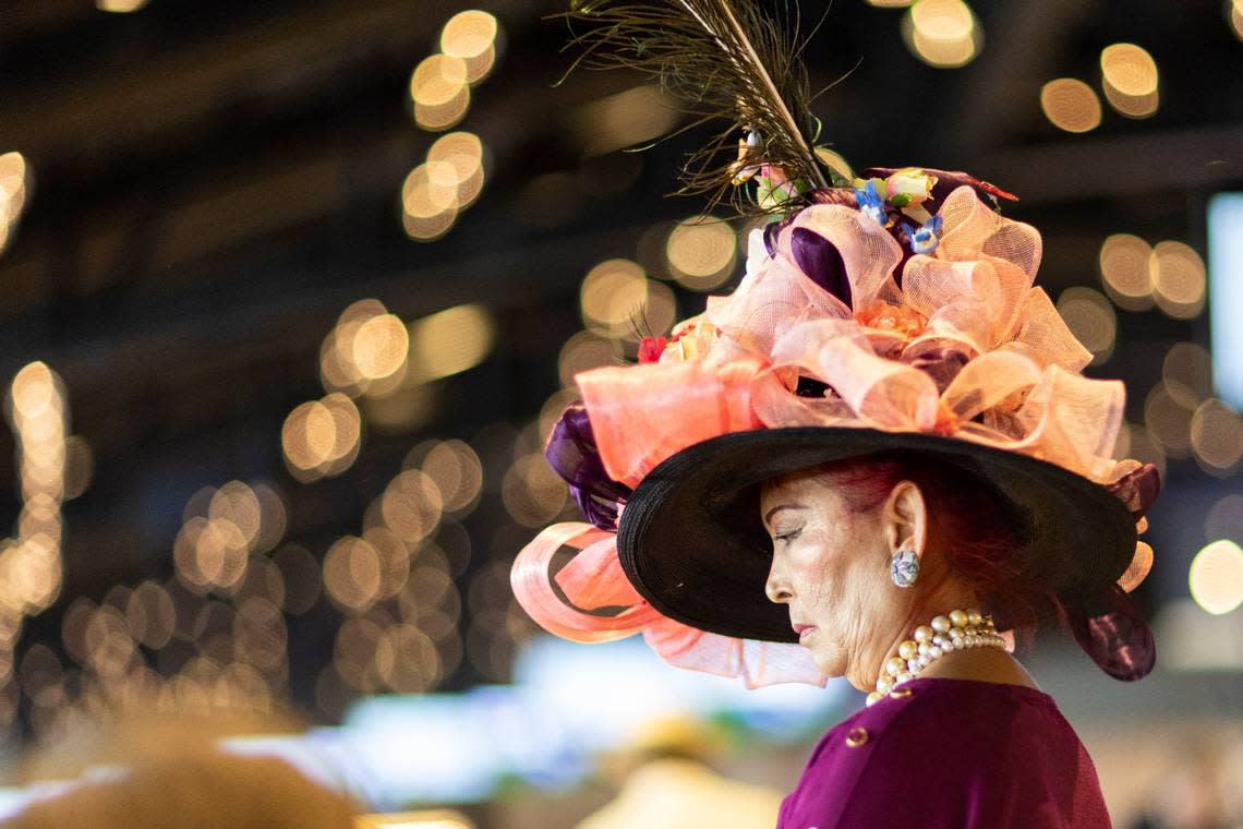 Patrons gather at Churchill Downs before the 149th running of the Kentucky Derby in Louisville, Ky., Saturday, May 6, 2023. Silas Walker/swalker@herald-leader.com