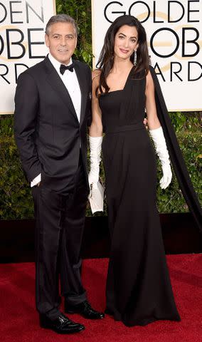 Jason Merritt/Getty George and Amal Clooney at Golden Globes