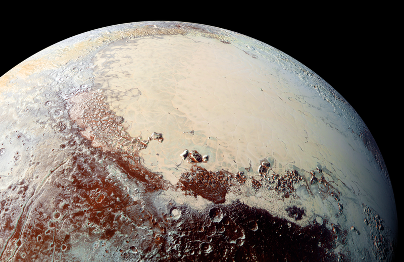 Pluto’s heart, also known as Sputnik Planum. 