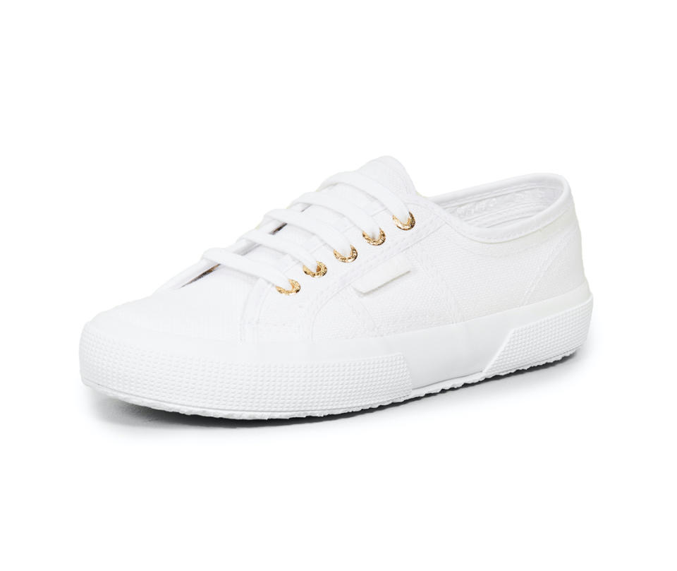 Superga 2750 Cotu Classic Sneakers in White. Image via Shopbop.