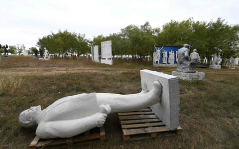 A museum near Odessa has collected Lenin monuments dismantled under Ukraine's decommunisation law. - Credit: Sergei Supinsky/AFP Photo/Getty Images