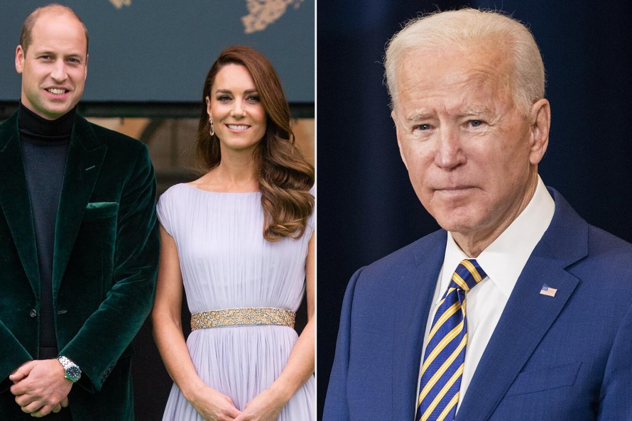 Prince William and Kate Middleton, Joe Biden