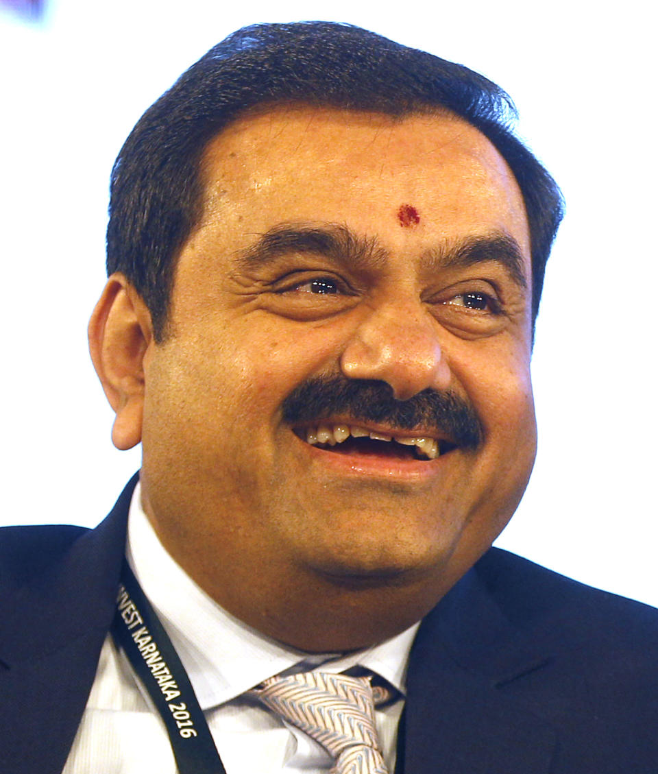 FILE- Adani Group Chairman Gautam Adani attends the "Invest Karnataka 2016 - Global Investors Meet" in Bangalore, India, Feb. 3, 2016. Asia’s richest man, Gautam Adani, made his vast fortune betting on coal as an energy hungry India grew swiftly after liberalizing its economy in the 1990s.He's now set his sights on becoming world's biggest renewable energy player, by 2030, adroitly aligning his investments with the government’s own priorities. (AP Photo/Aijaz Rahi, File)