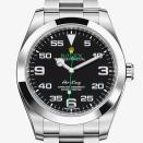 <p><a class="link " href="https://www.rolex.com/watches/air-king/m116900-0001.html" rel="nofollow noopener" target="_blank" data-ylk="slk:SHOP;elm:context_link;itc:0;sec:content-canvas">SHOP</a></p><p>The dial divides the markers between hours and minutes – it also divides opinion. Rolex founder Hans Wilsdorf created the Air-King to honour RAF pilots in the Battle of Britain, and it was the last of the Rolex models with ‘Air’ in the title: Air Lion, Air Tiger and Air Giant, all appeared in the Thirties and Forties. Rolex introduced this redesigned Air-King in 2016 featuring a larger 40mm size and an anti-magnetic case copped from its Milgauss line. The pop of green on the second hand – Rolex’s corporate colour – is unique to this watch.</p><p>£5,150; <a href="https://www.rolex.com/watches/air-king/m116900-0001.html" rel="nofollow noopener" target="_blank" data-ylk="slk:rolex.com;elm:context_link;itc:0;sec:content-canvas" class="link ">rolex.com</a></p>